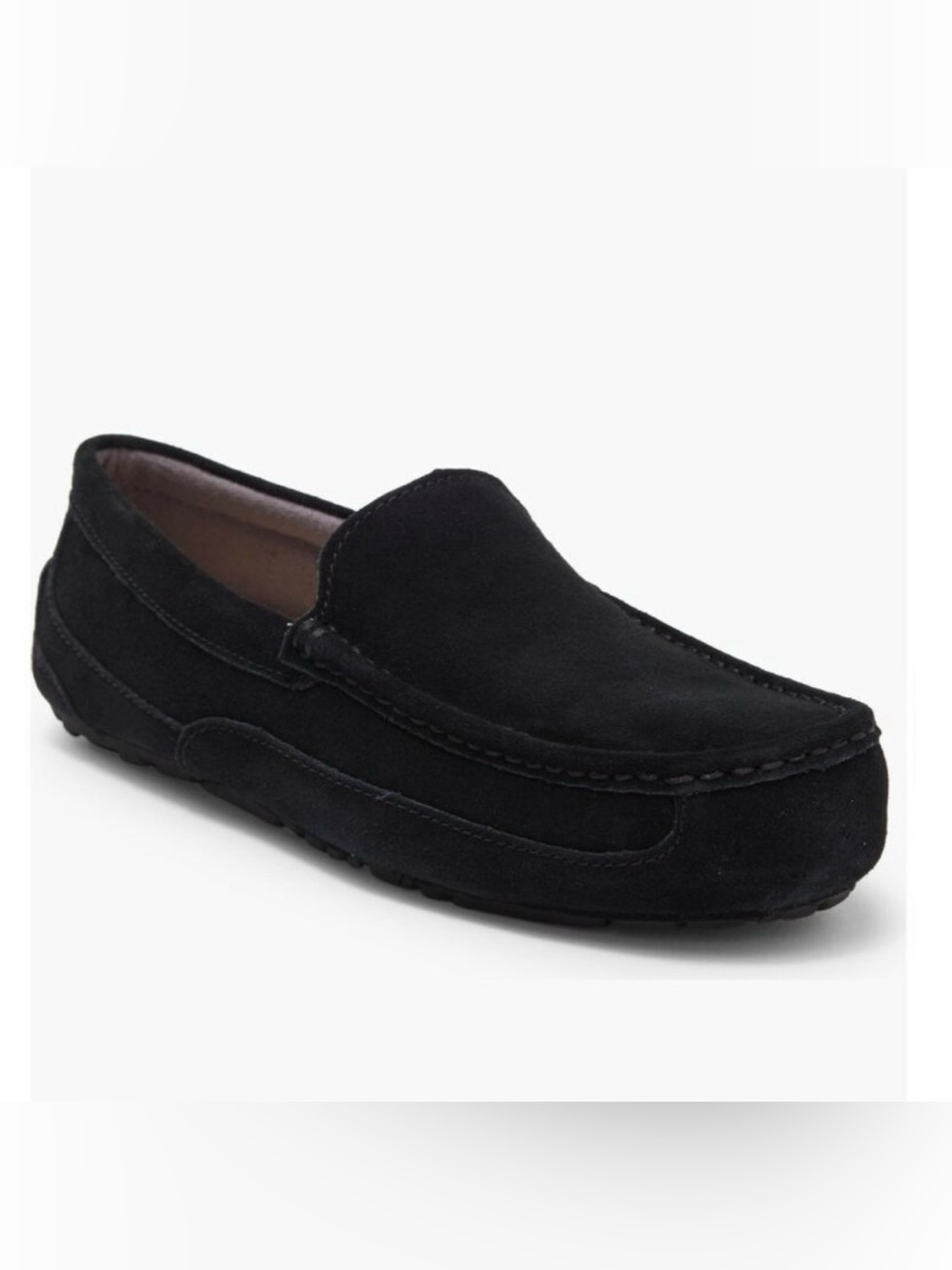 NWT- UGG ‘Alder’ Black Suede Slippers- SIZE 18